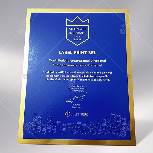 certificari premii tipografie LabelPrint